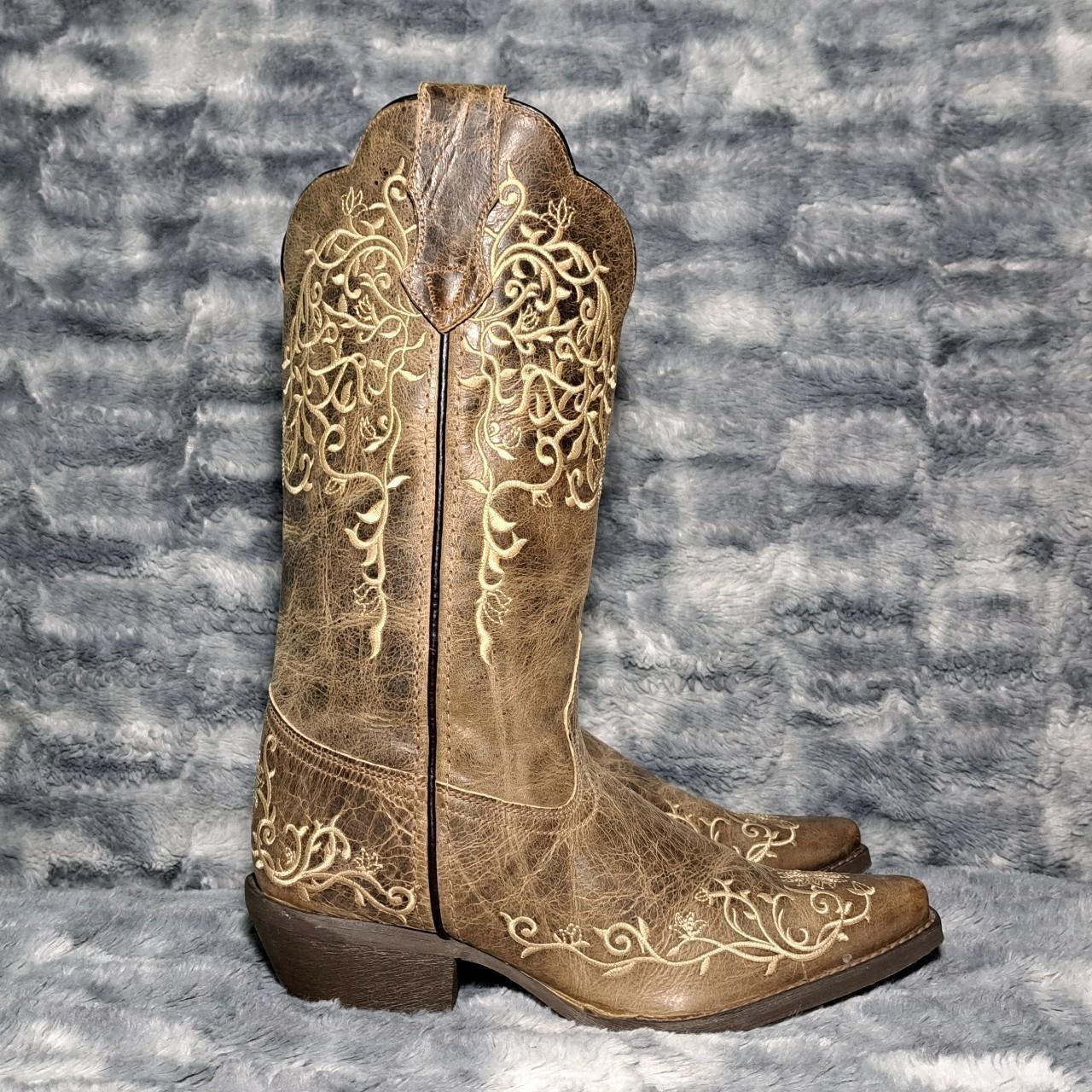 Laredo Jasmine Embroidered Cowboy Boots Women s Size. Depop