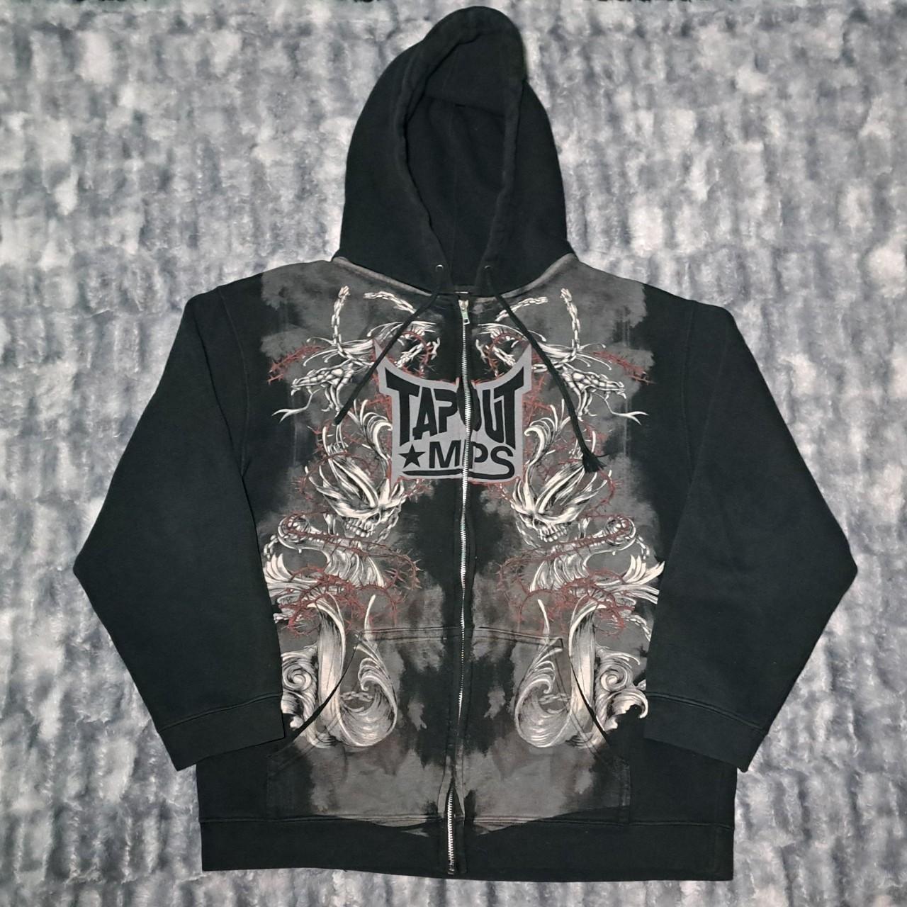 Y2k grunge skater Tapout Mps Zip up Hoodie Jacket