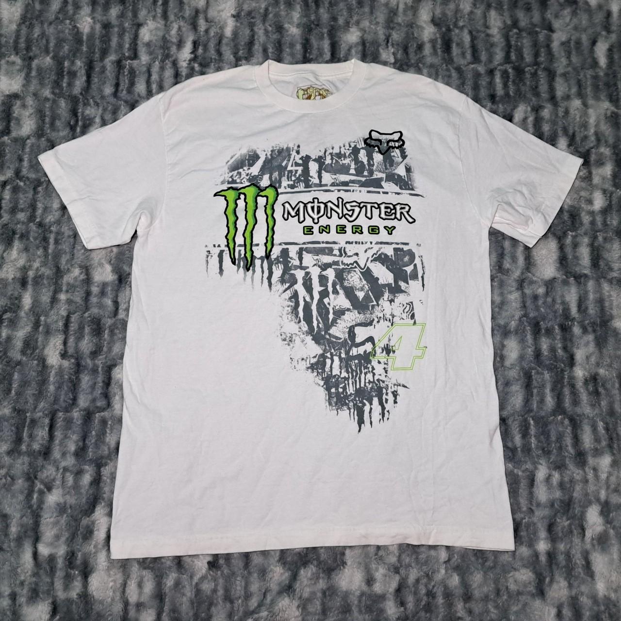 Fox Racing Monster Energy Shirt MEASUREMENTS | Depop Fox Racing Monster Energy Shirt MEASUREMENTS | Depop