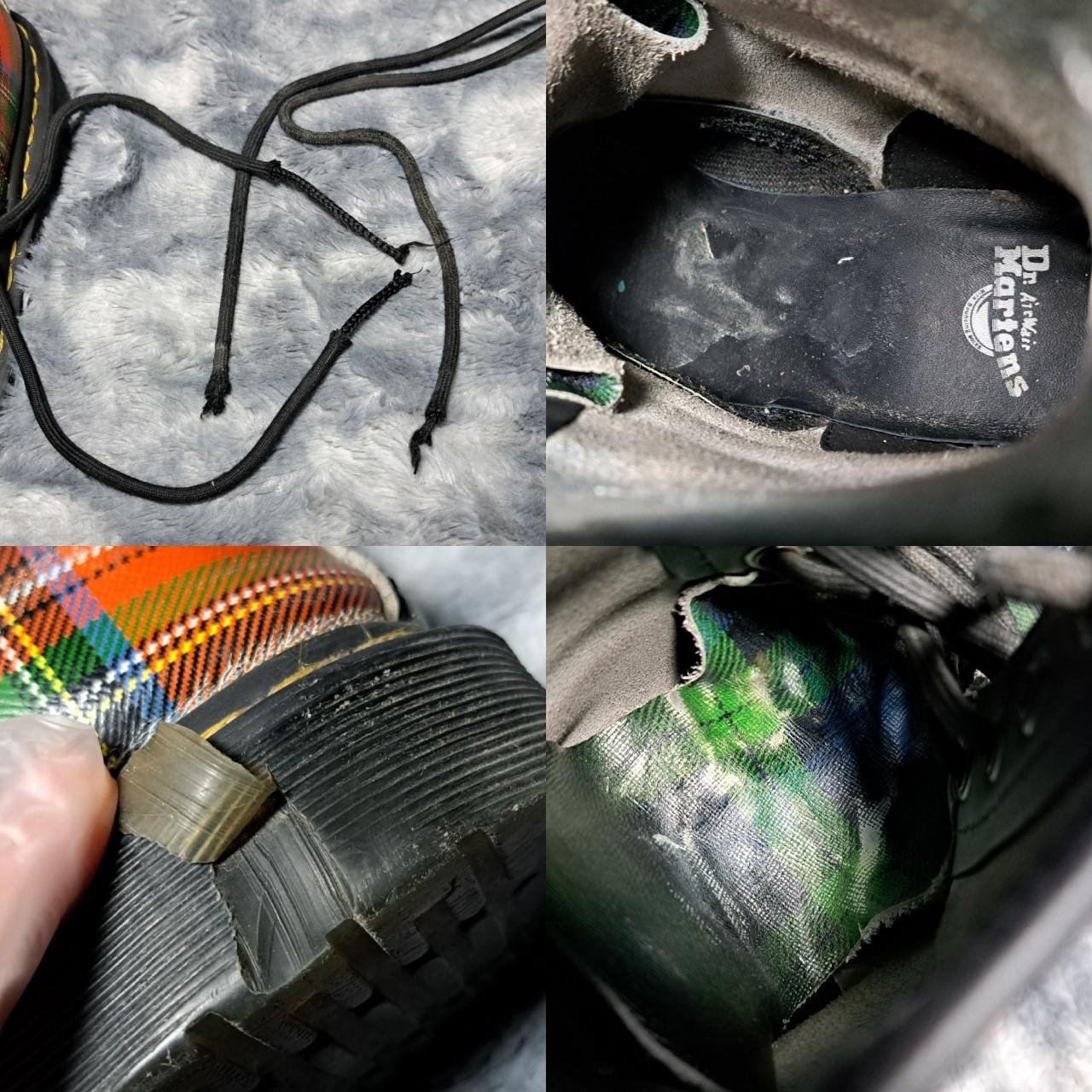 Martens Tartan plaid boots Size: women's Depop