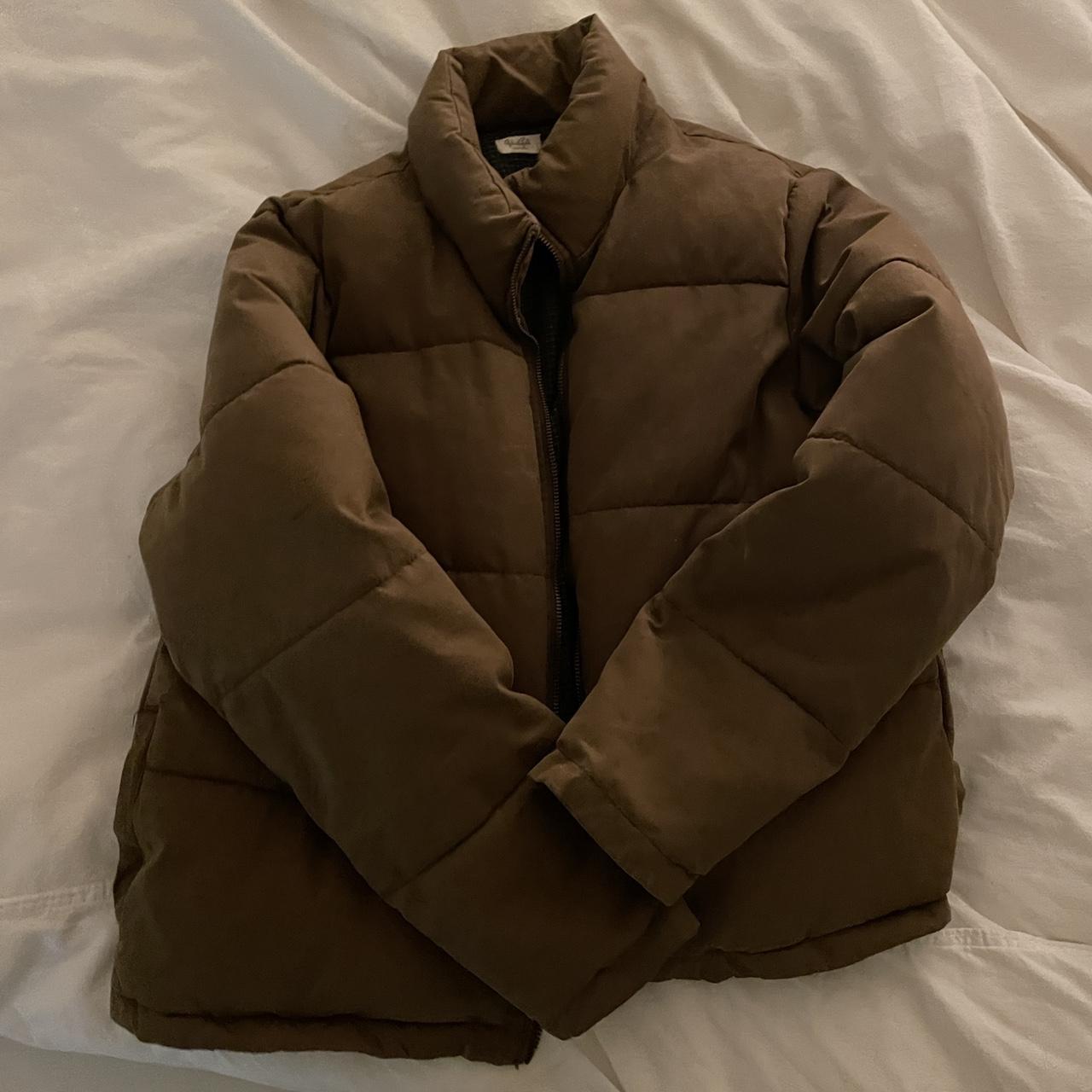 John Galt Brandy Melville puffer jacket in brown!... Depop