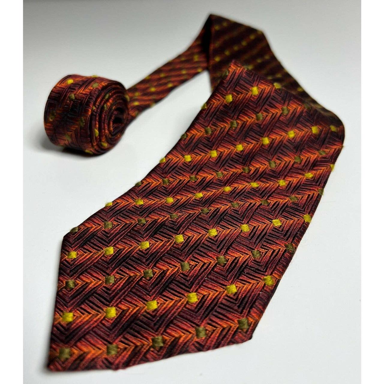 Ermenegildo Zegna Red Silk Tie Made in Italy 