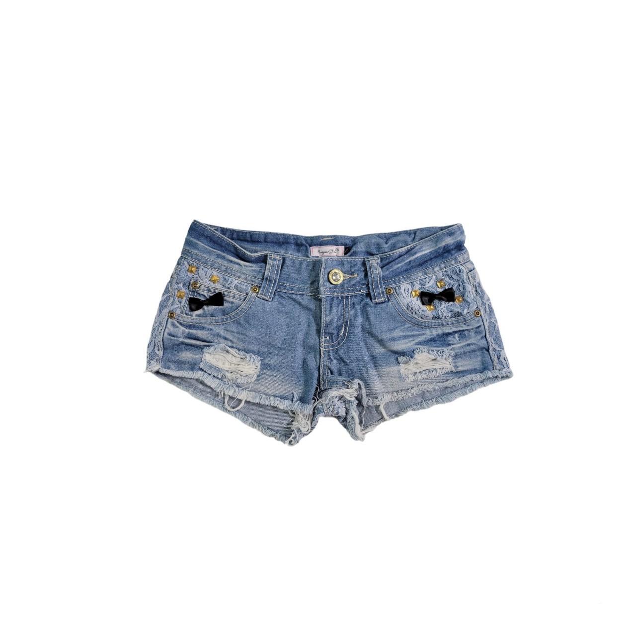 ma*rs sugargloss denim shorts size 25 in japanese... - Depop