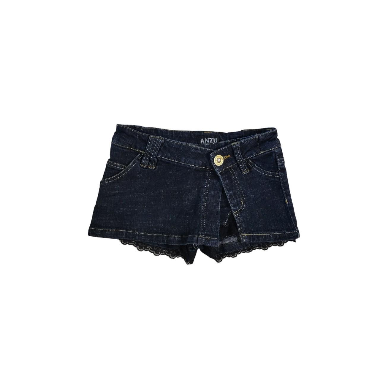 denim shorts from japan looking like a skirt... - Depop