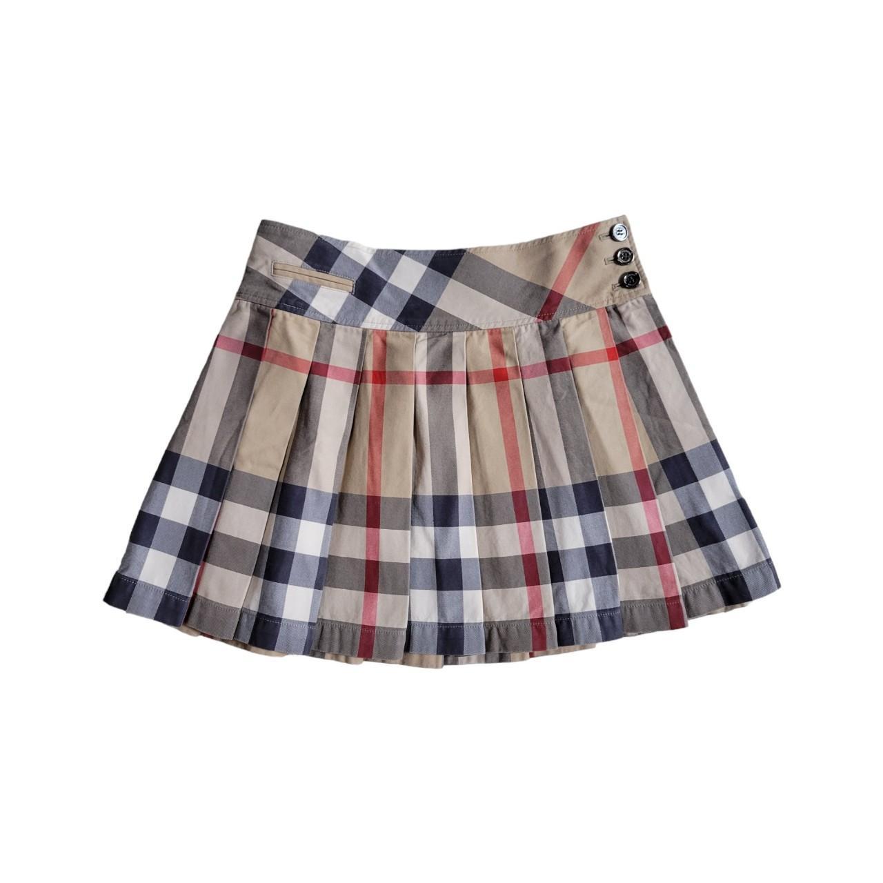 Women's burberry top plaid skirt