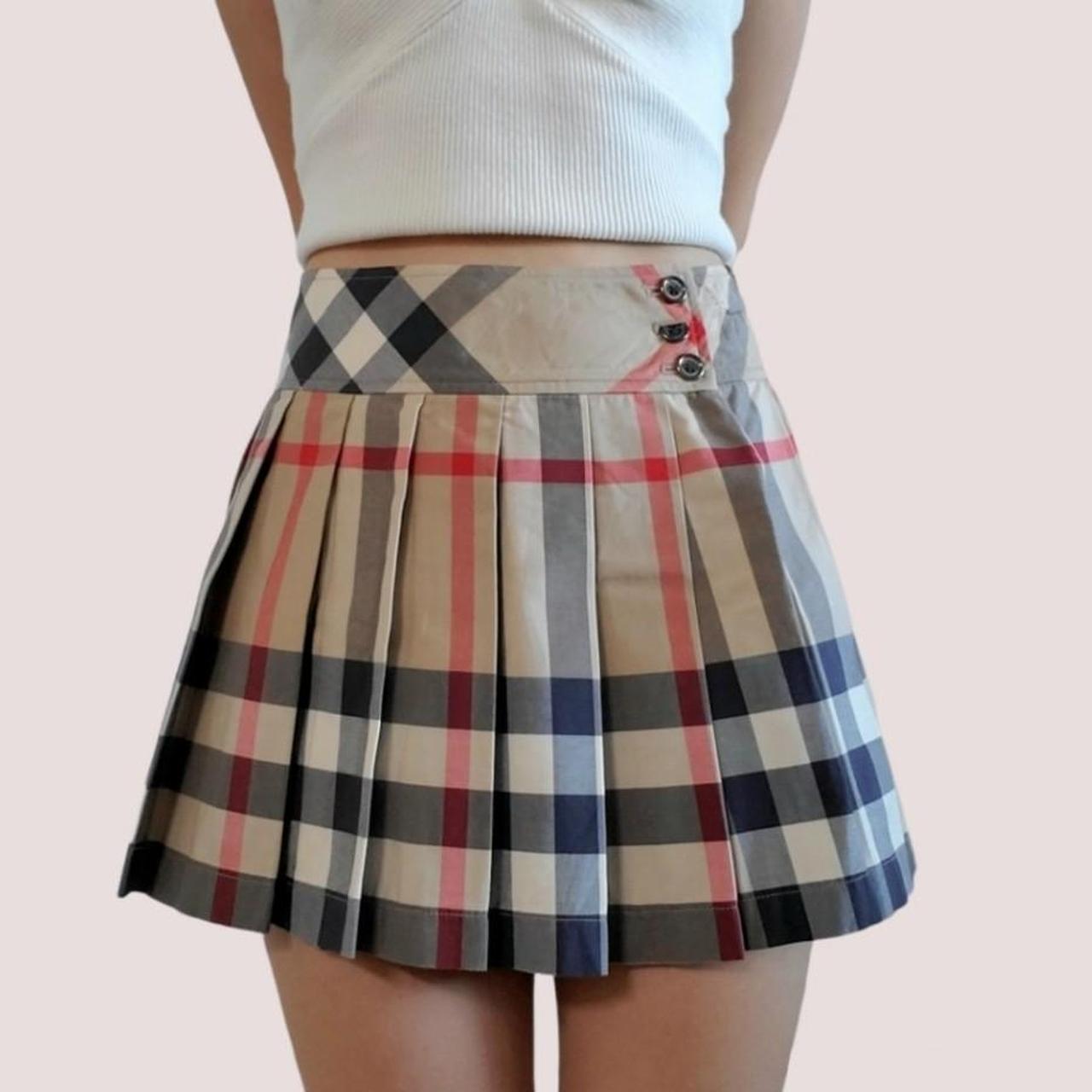 Womens burberry best sale skirt