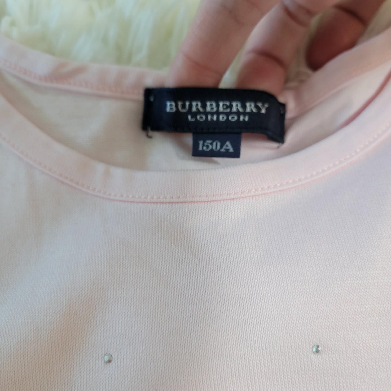 ◇ Burberry baby pink bow t shirt size 150cm in kids... - Depop