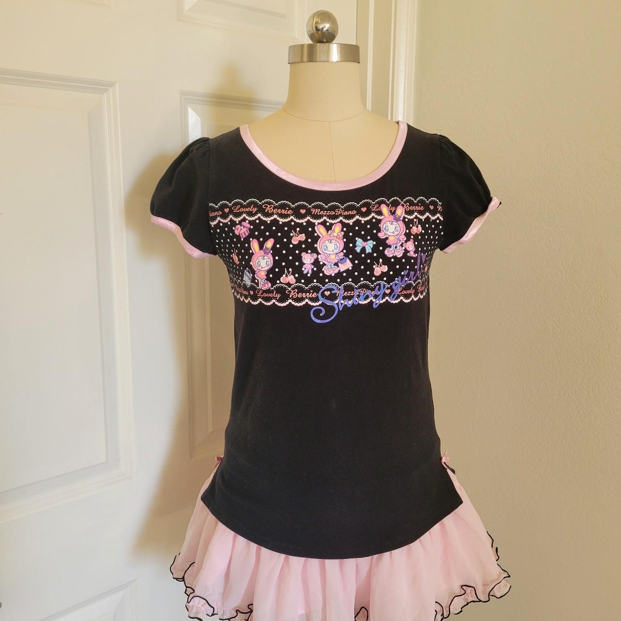 ♡mezzo piano blue t-shirt size 135cm normal wear, | Depop