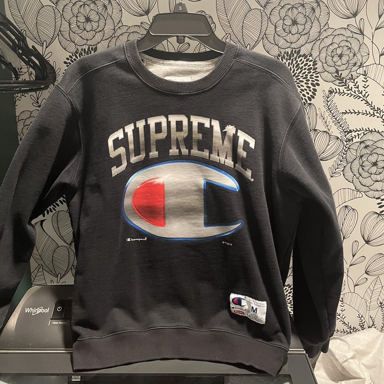 Supreme x champion crewneck sale