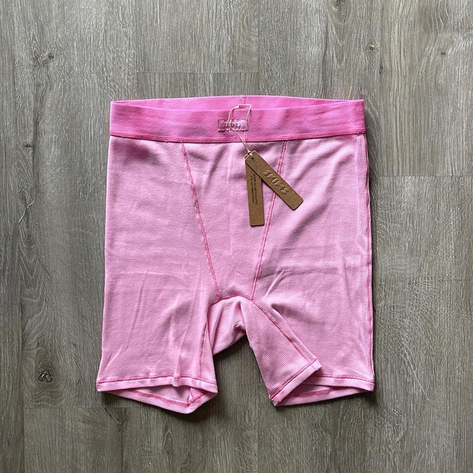 Skims soft lounge boxer shorts Size small limited - Depop