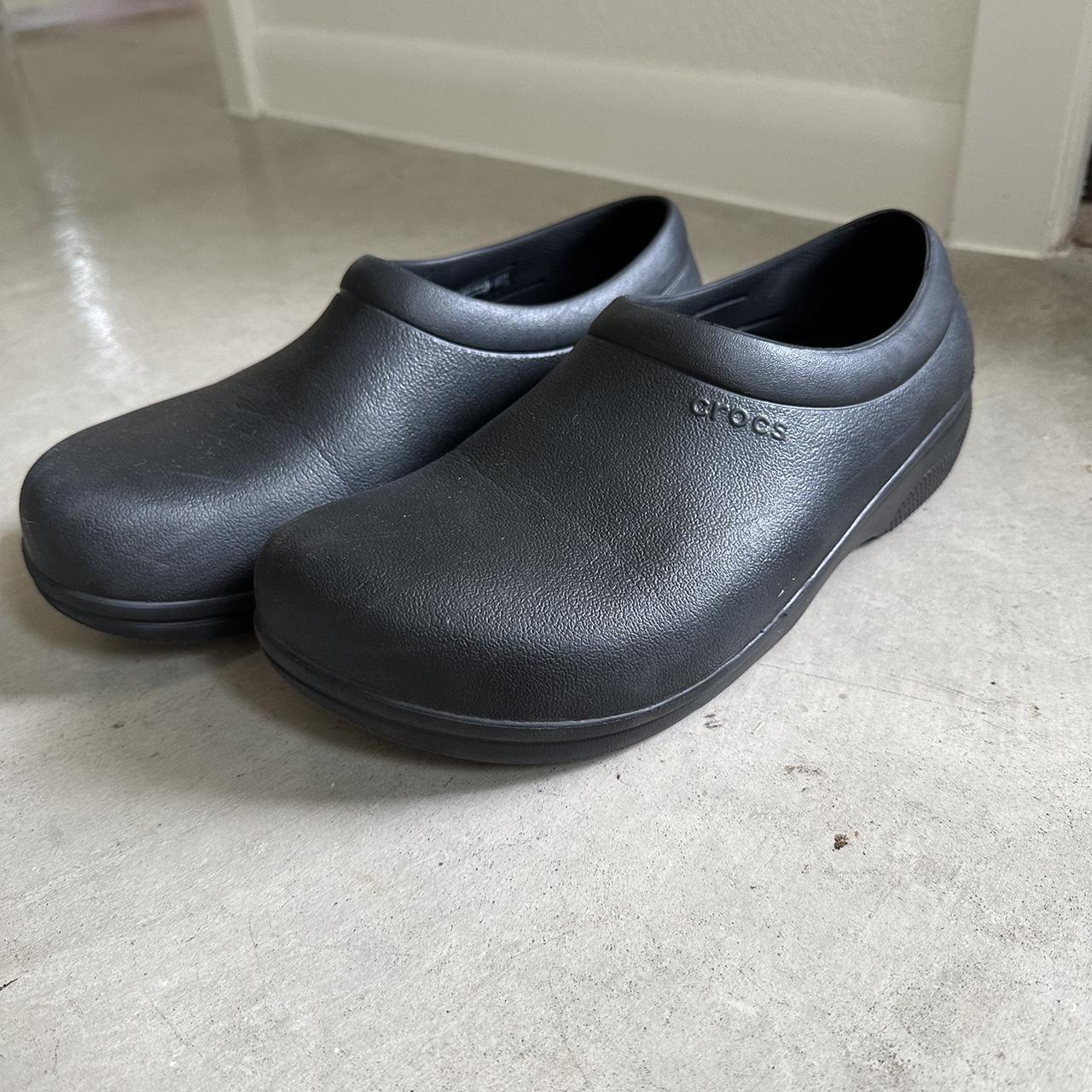 Crocs Men's Black Trainers | Depop