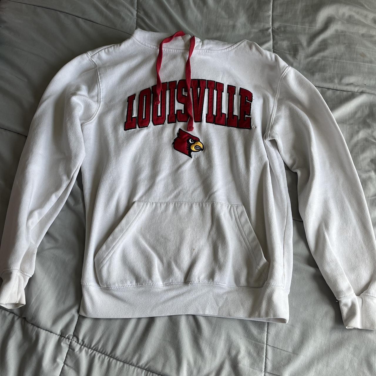 white louisville cardinal hoodie