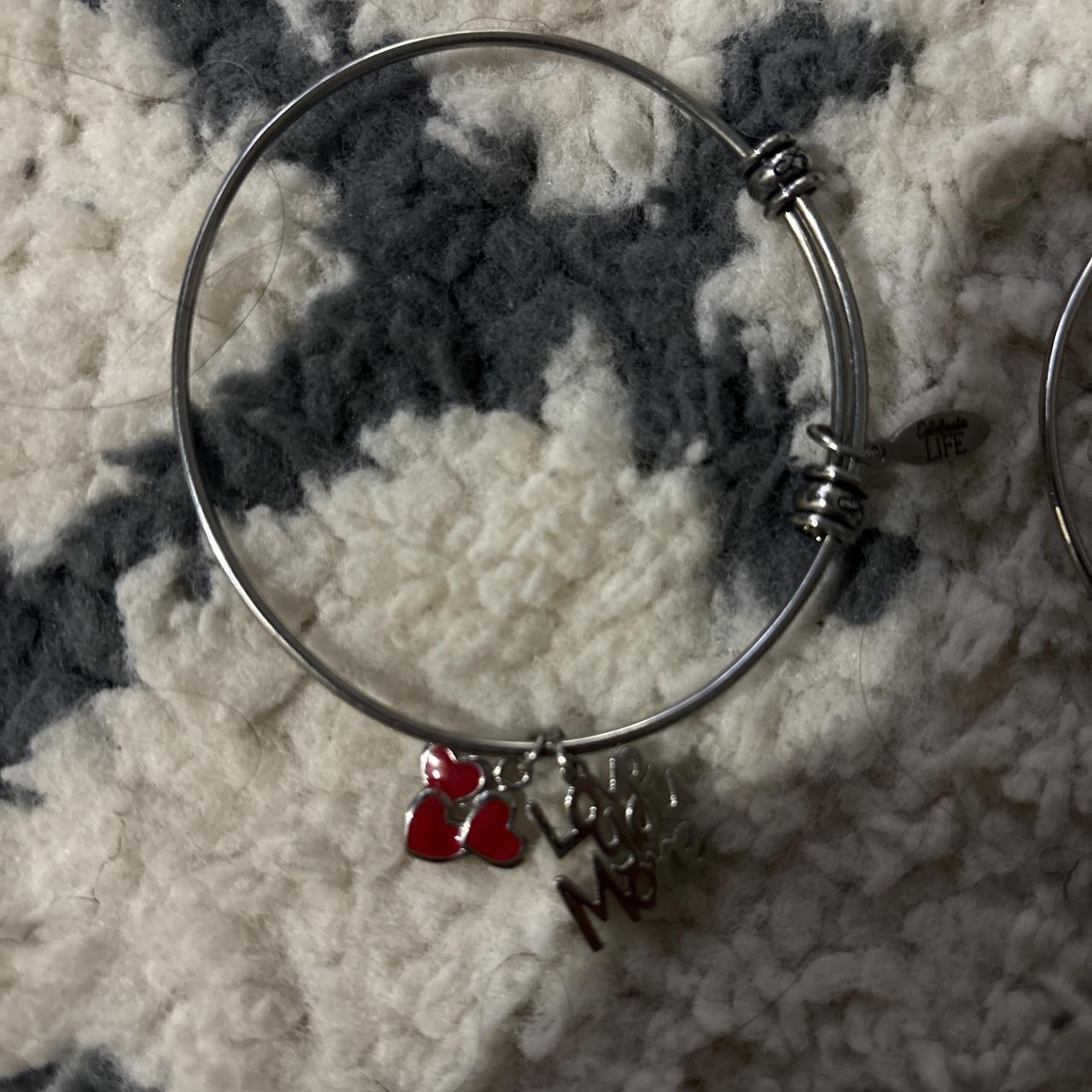 Women's Bracelet - Multi/Silver – Silver bangle b… - image 2