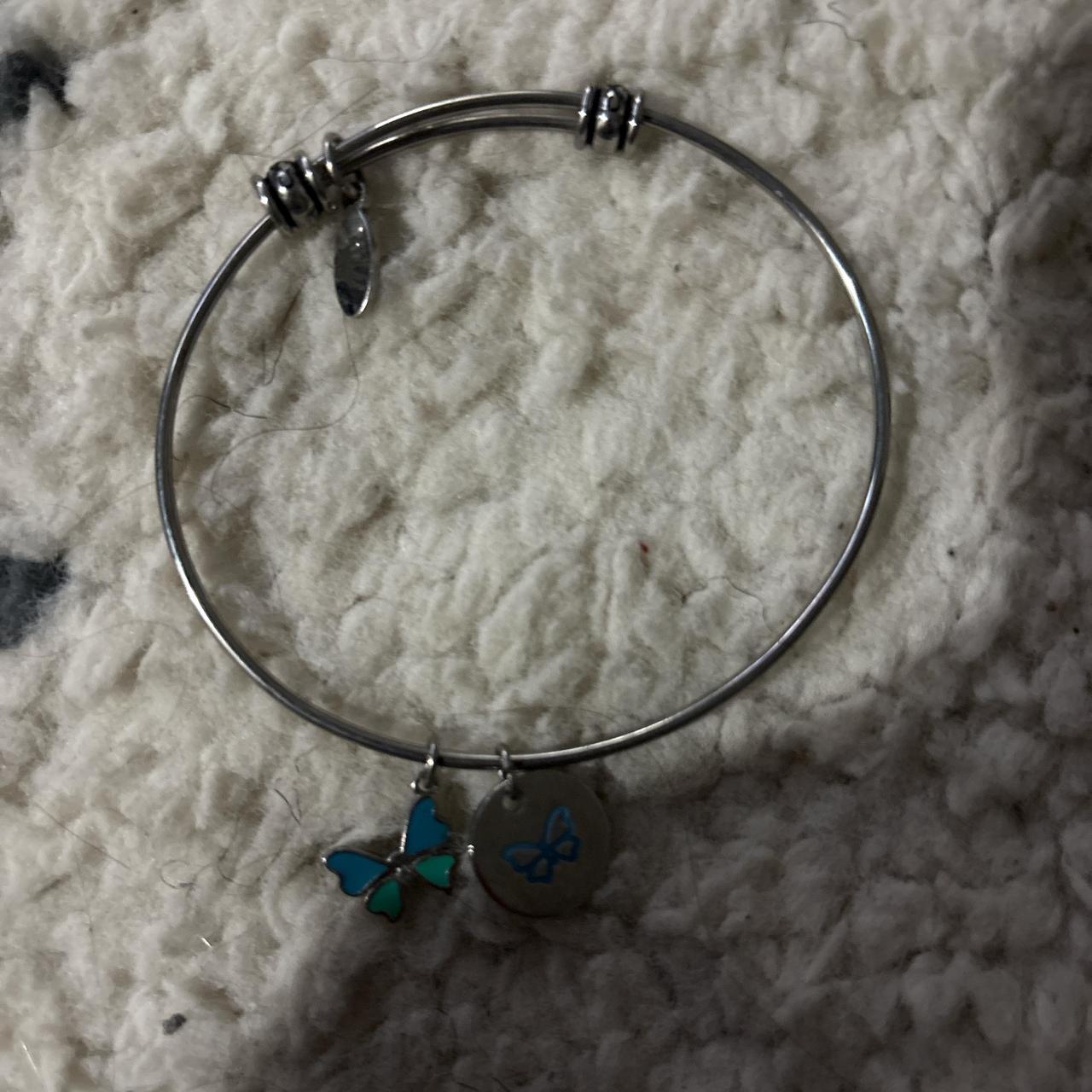 Women's Bracelet - Multi/Silver – Silver bangle b… - image 3