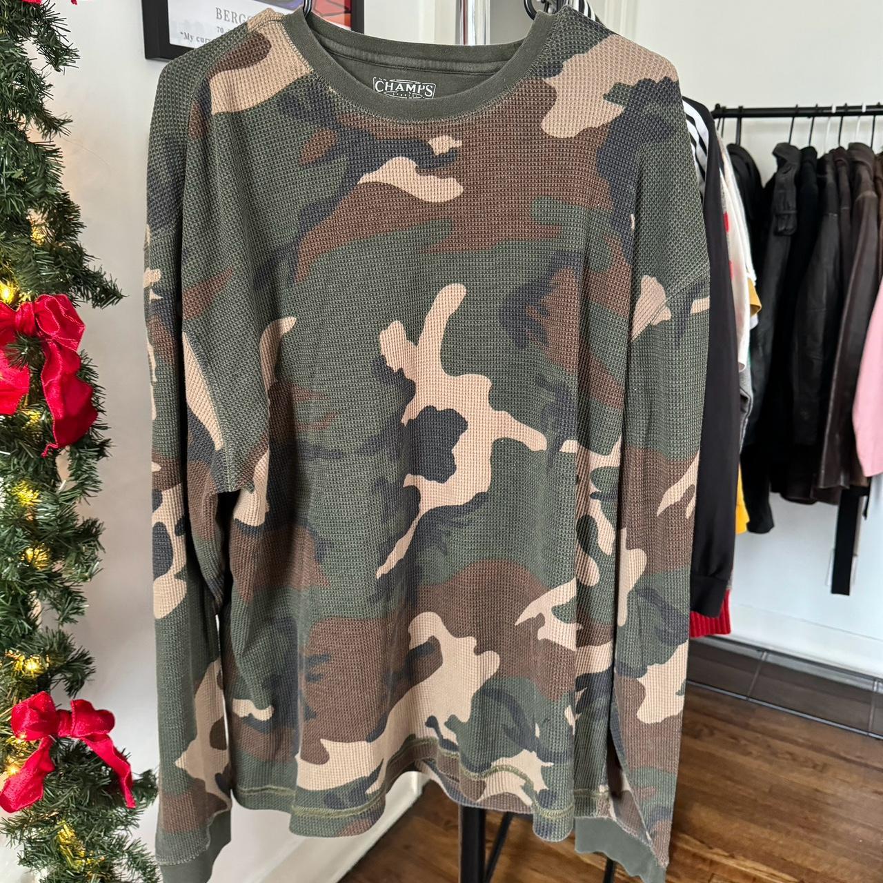 Camo thermal Champs Camo long sleeve camo thermal... Depop