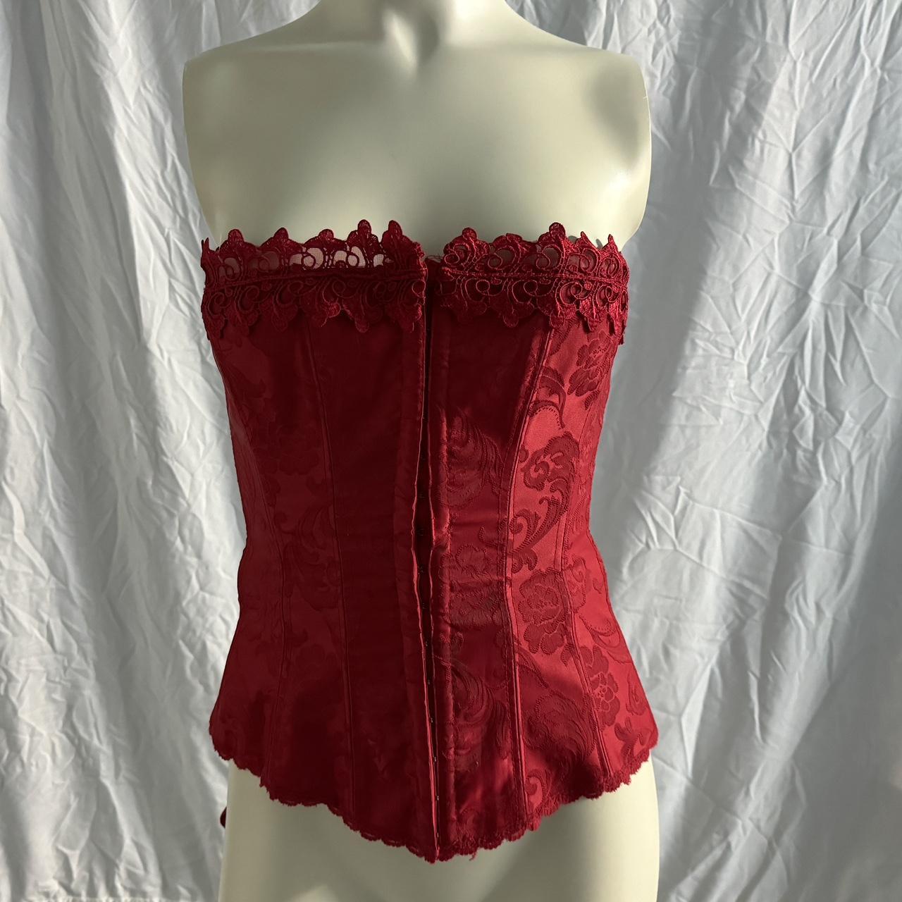 🖤 Fredericks Of Hollywood Red Corset Top🖤 ⭐️ Size 32 Depop