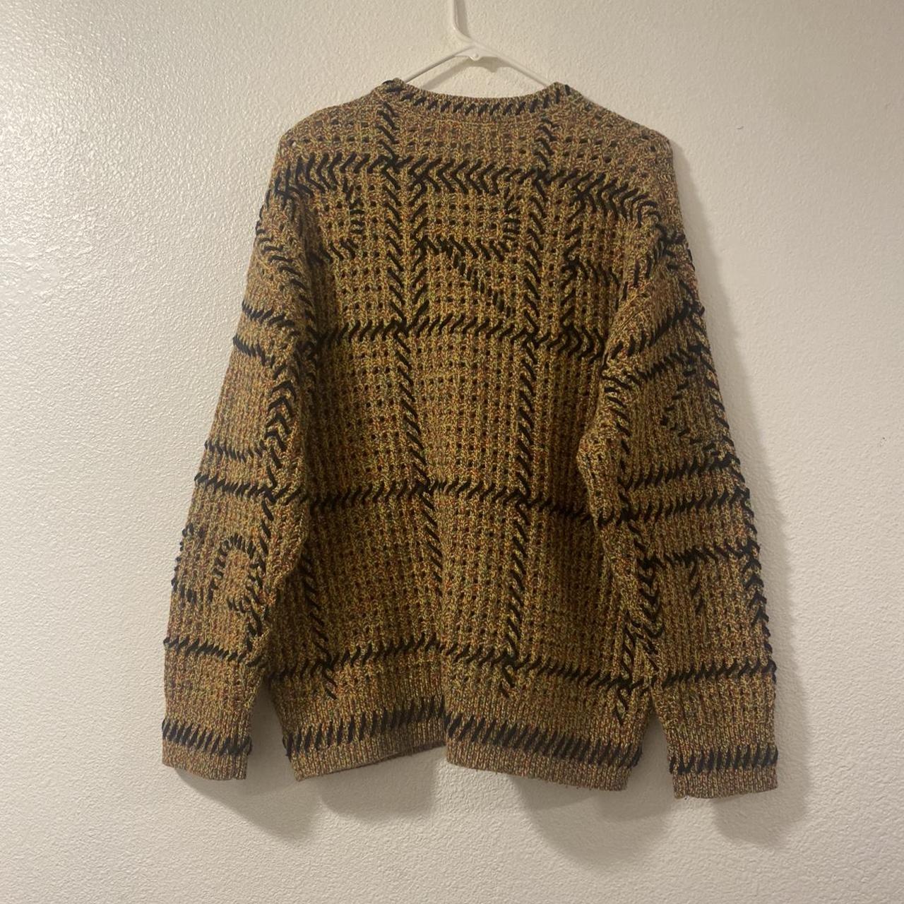 Supreme Quilt Stitch Sweater yellow only wore once... - Depop