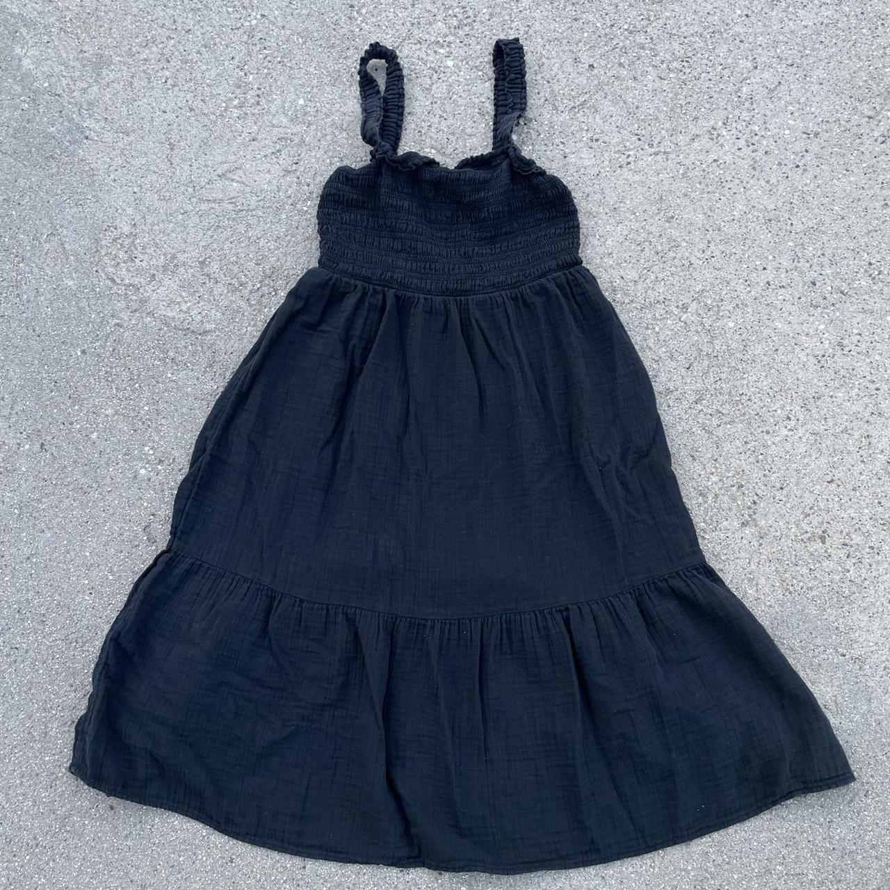Aeropostale Women's Babydoll Dress Black L – y2k linen flowy