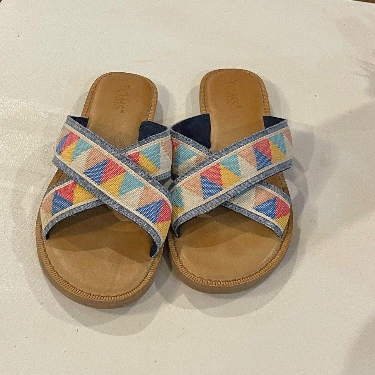 Ladies Sandals Toms Viv Sandals Rose Gold TOMS Women's Flip