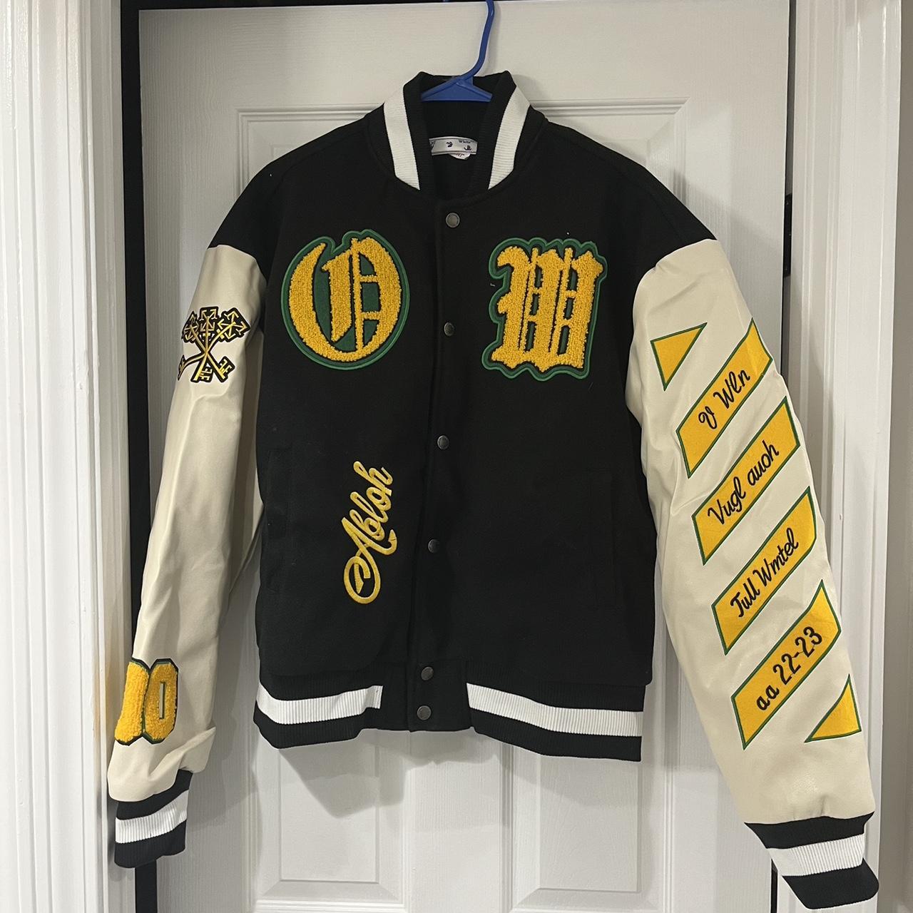 VINTAGE WHITE SOX VARSITY JACKET OPEN TO OFFERS - Depop