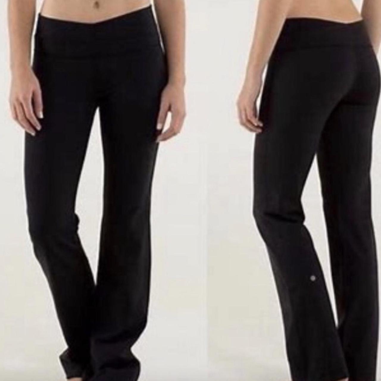 Yogalicous flared yoga pants with seam split leg - Depop