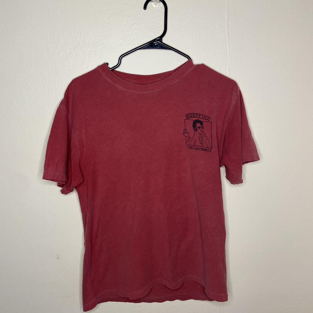 Women's Red and Blue T-shirt | Depop