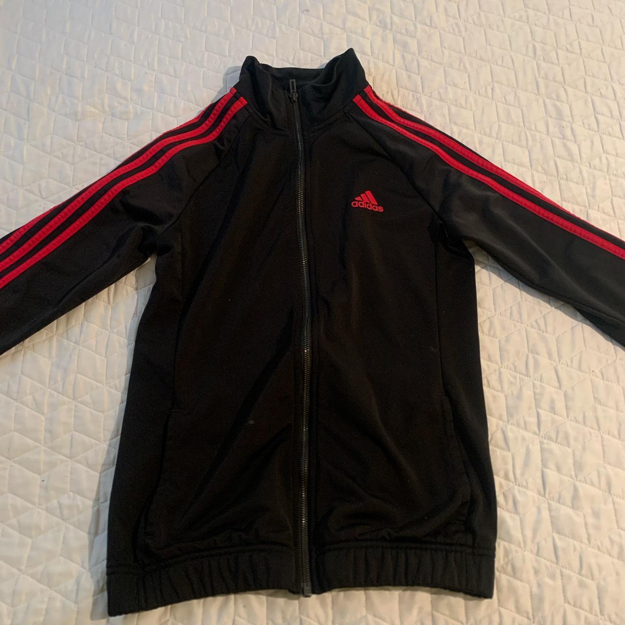 Adidas athletic jacket/zip up - open to offers -... - Depop