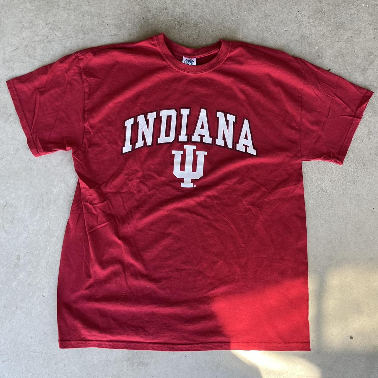 Vintage Spellout Indiana T-Shirt XL size:... - Depop