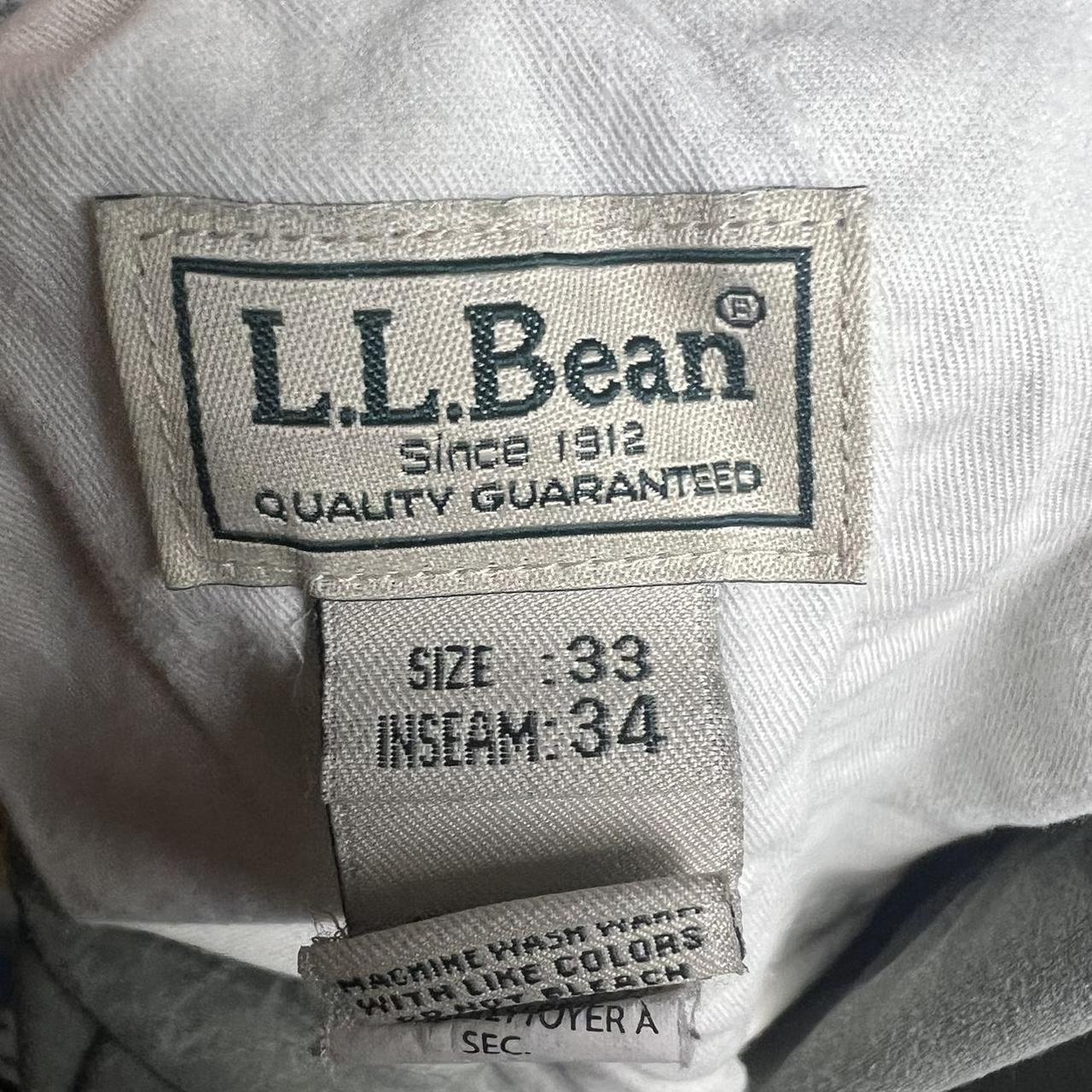 LL BEAN GREEN DOUBLE KNEE PANTS 33X34 Will ship to... - Depop