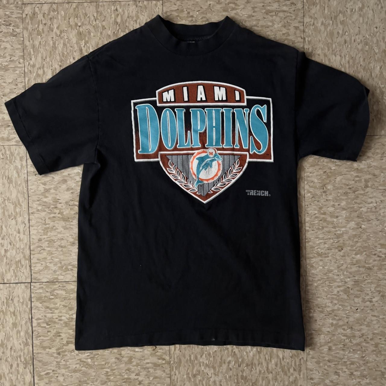 Miami Dolphins Vintage Nfl Football T Shirt by Trench Made in 