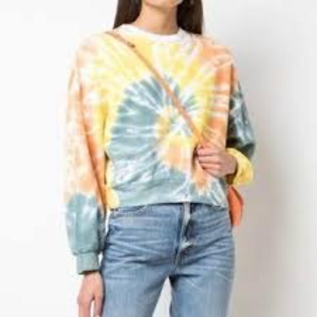 Agolde balloon sleeve cropped sweatshirt best sale