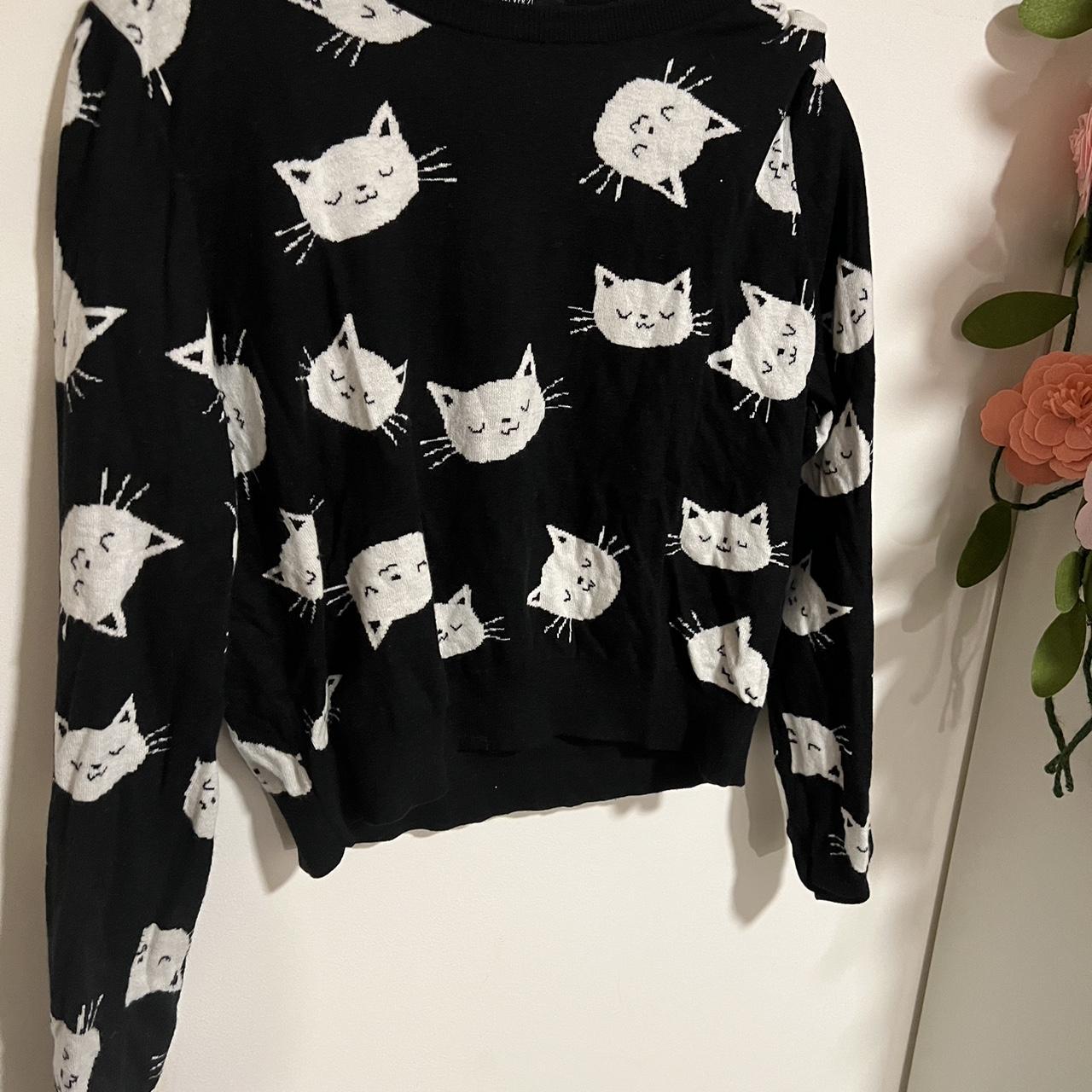 New Cute Cat Knitted Sweater never used just Depop