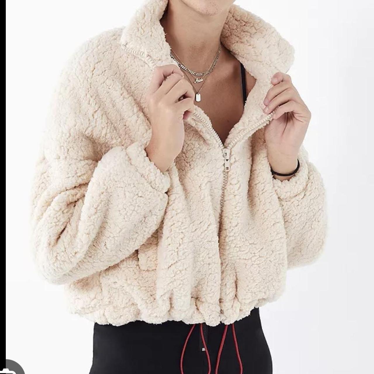URBAN OUTFITTERS WILLOW FUZZY TEDDY BEAR DRAWSTRING. Depop