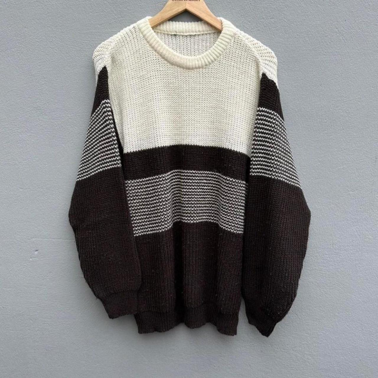 Vintage retro grandpa knit jumper, Lovely... - Depop