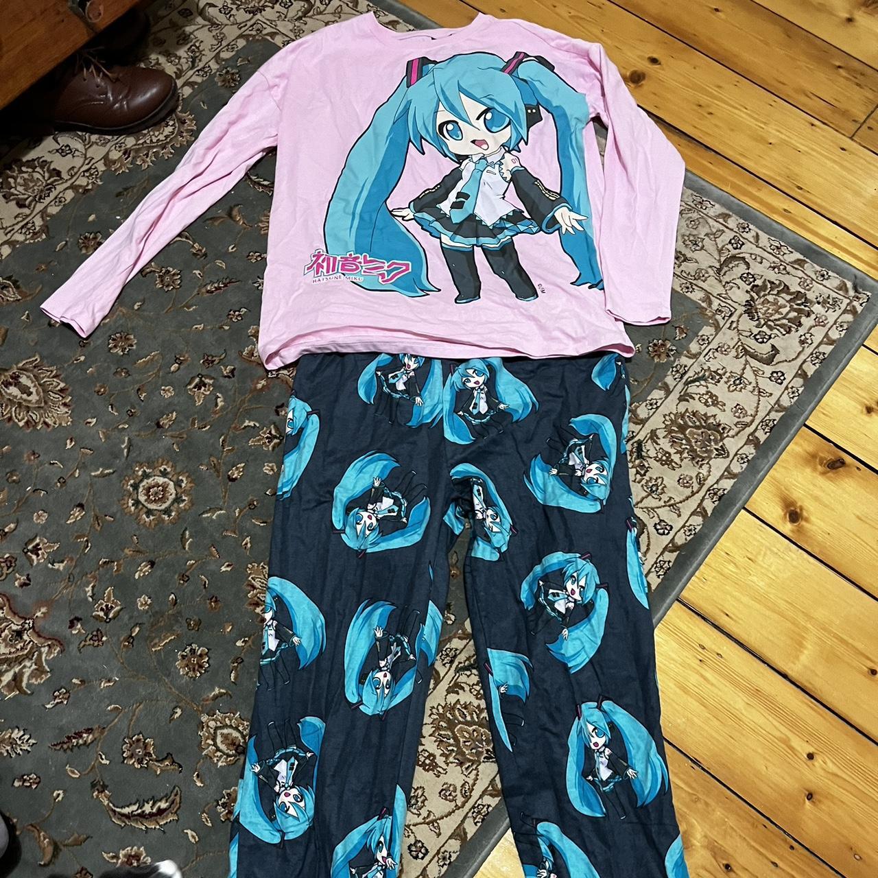 Hatsune Miku Vocaloid PJ’s - tried on once. No... - Depop