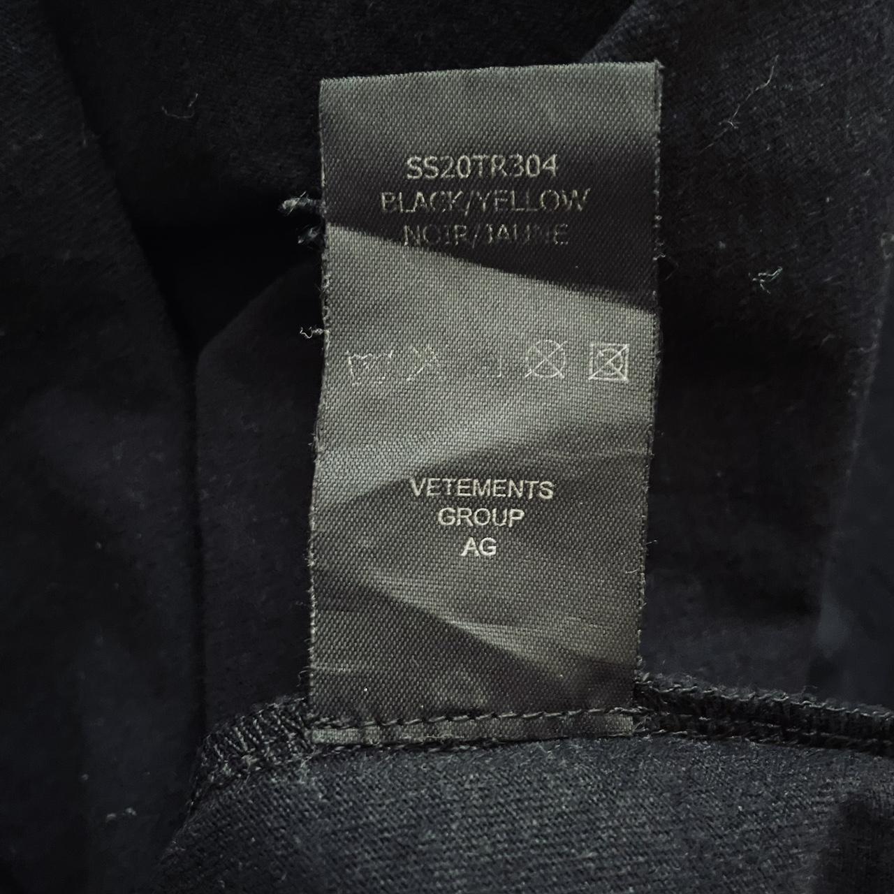 VETEMENTS Barcode Patch Logo Print Tee SS20 / | Depop