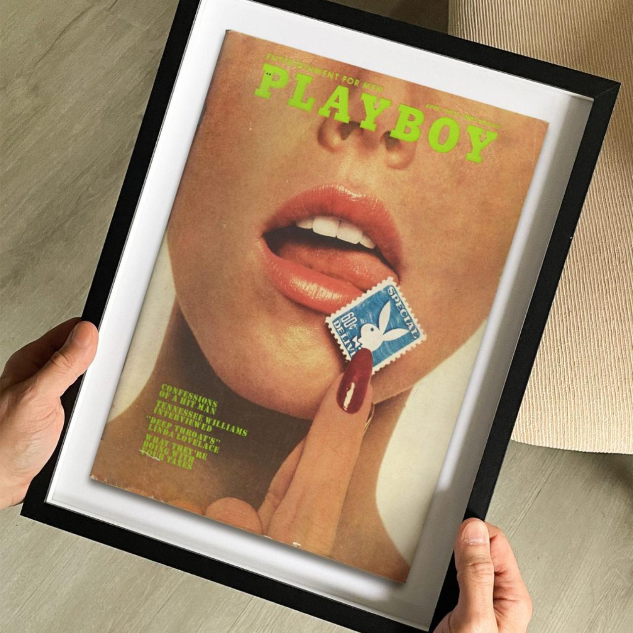 1973 Vintage Playboy Magazine Cover Wall Art Poster... Depop