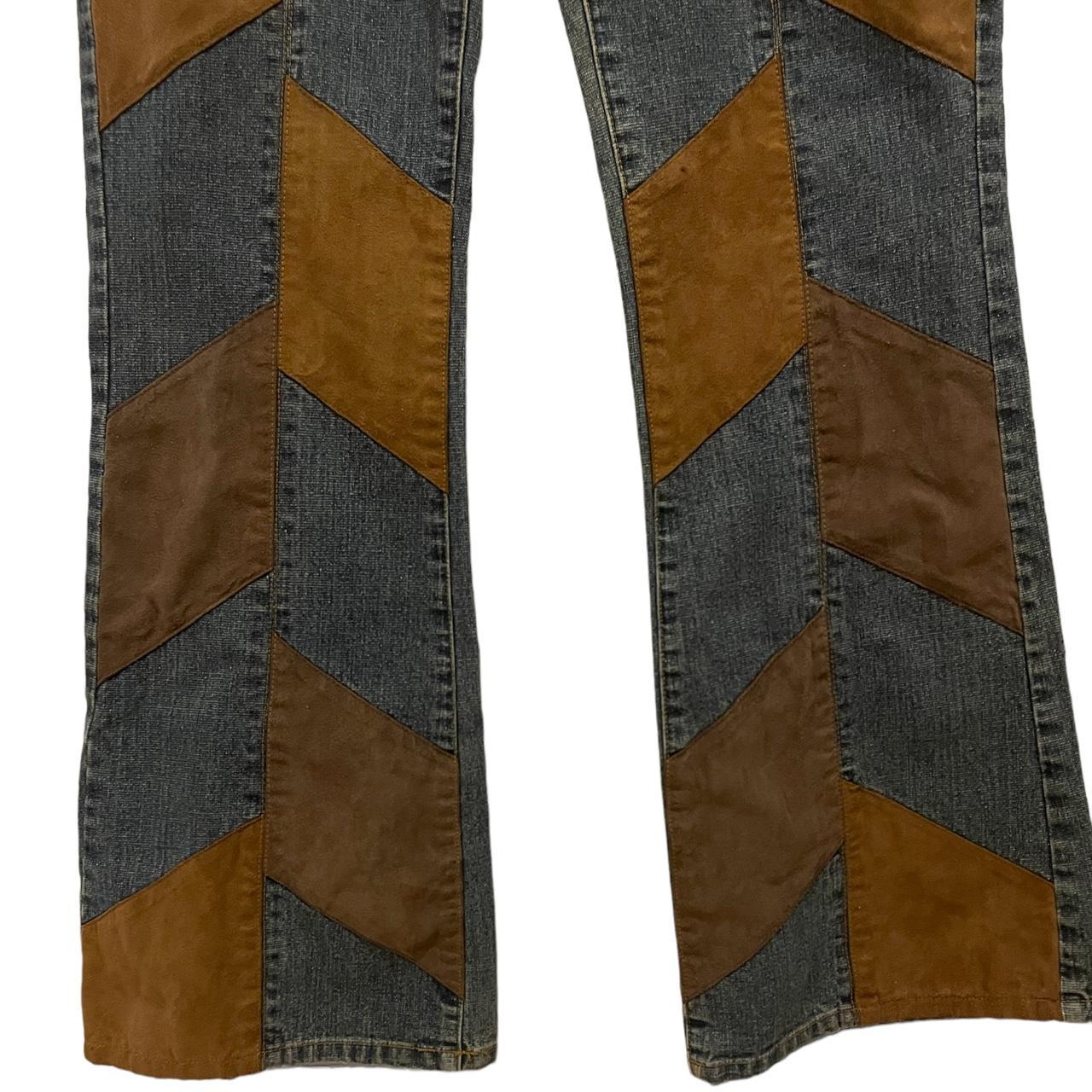 Women's Blue and Brown Jeans Depop