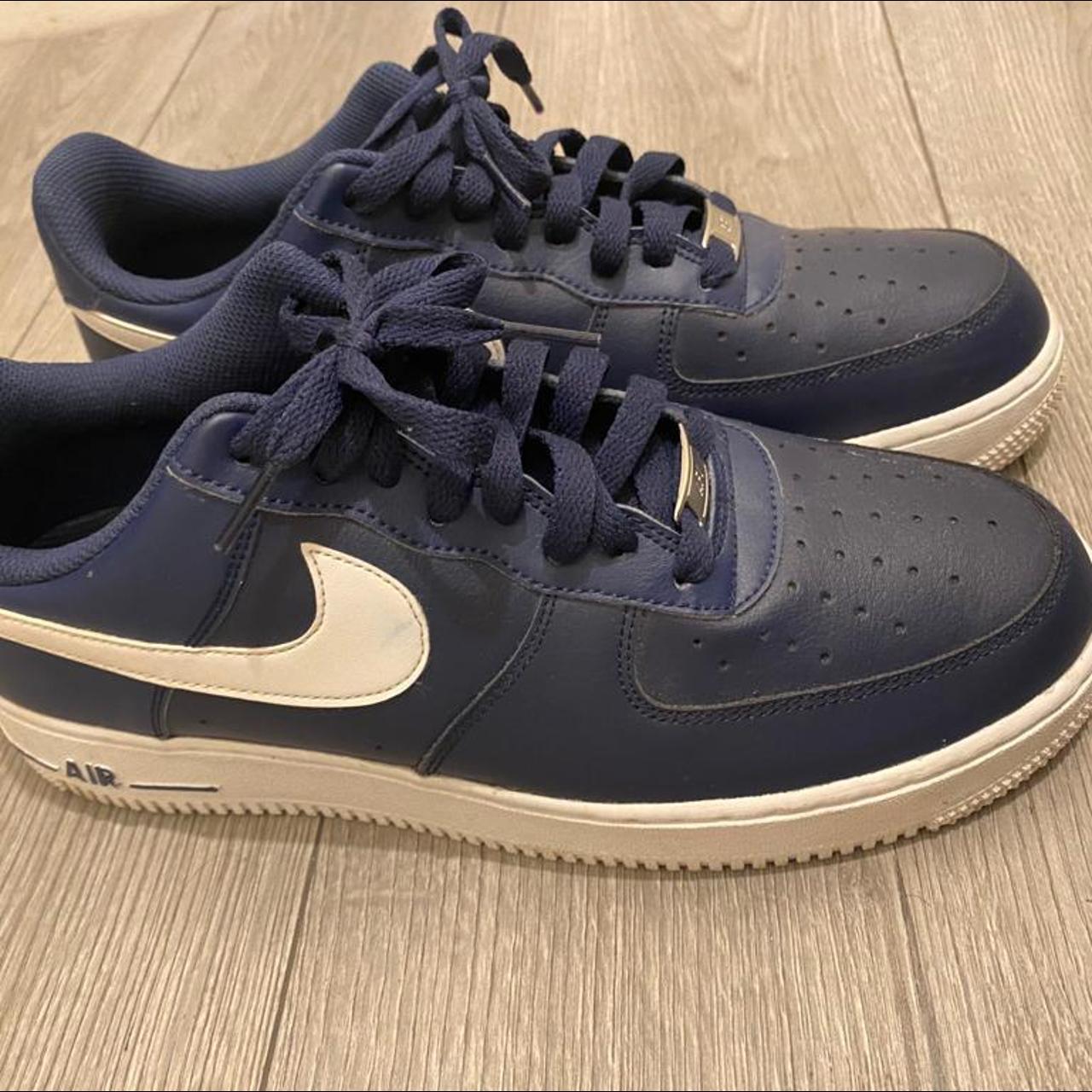 Men’s Nike Air Force 1 - Midnight Navy White... - Depop