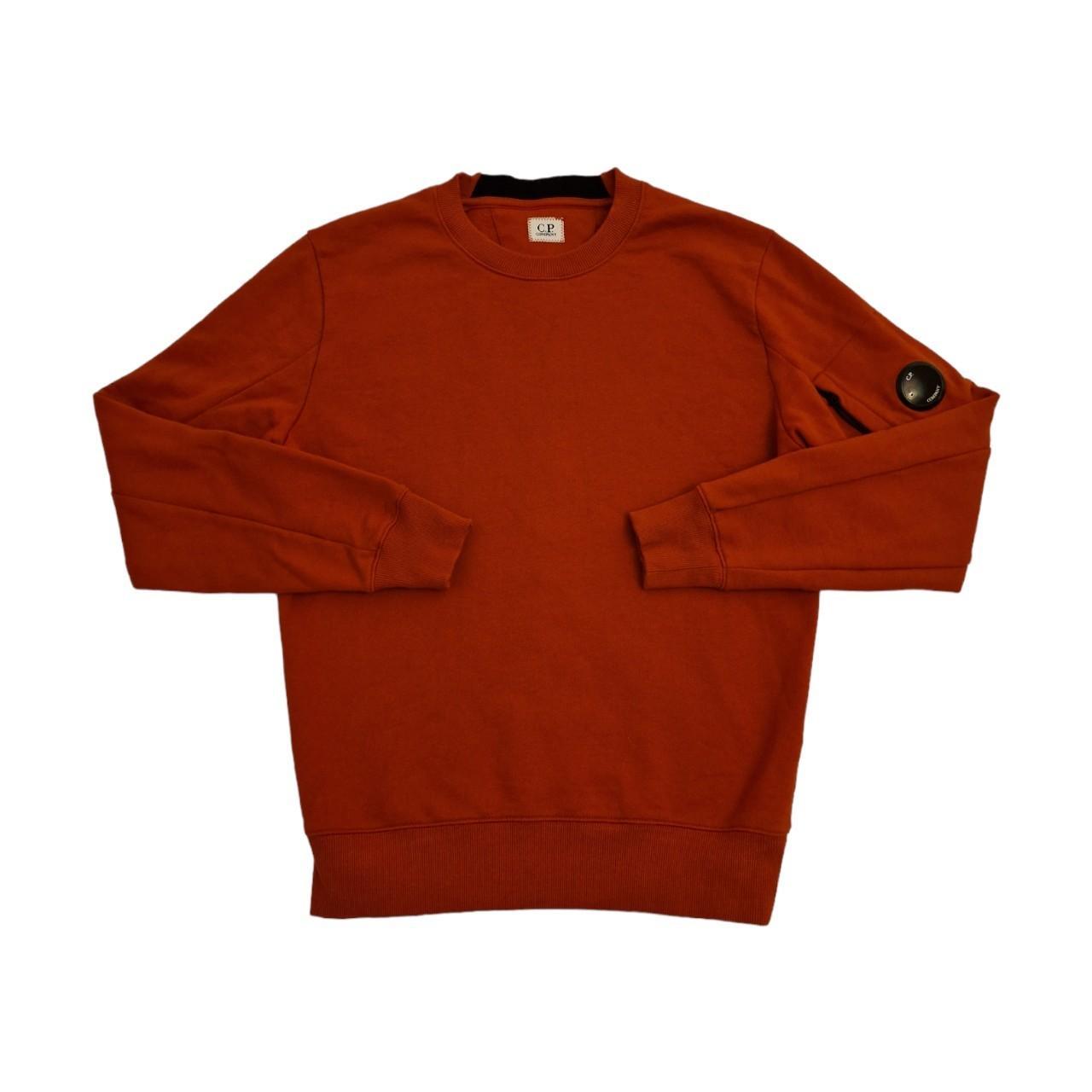 CP Company Men's Orange Jumper | Depop