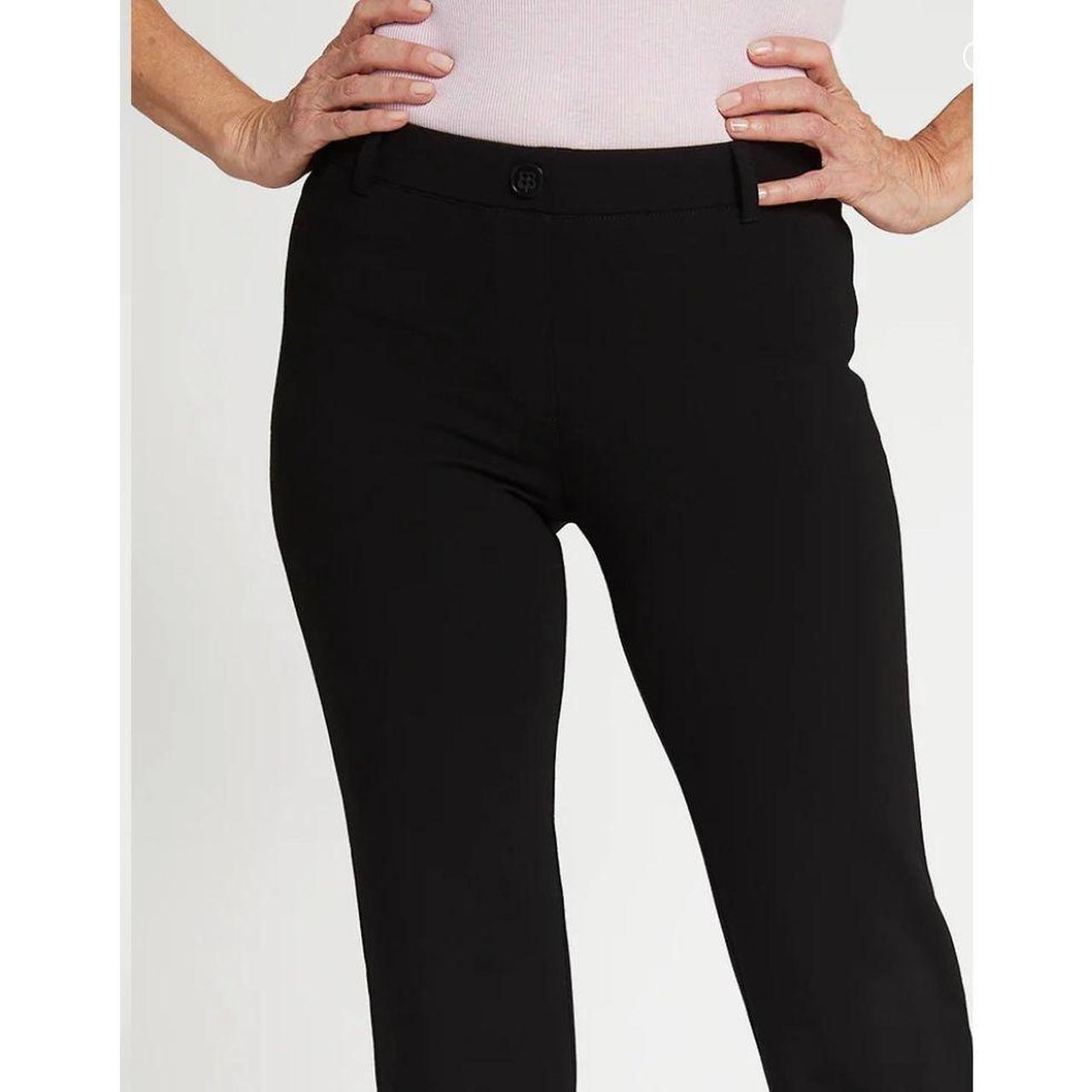 Betabrand Classic Dress Pant Yoga Pants Black Boot - Depop