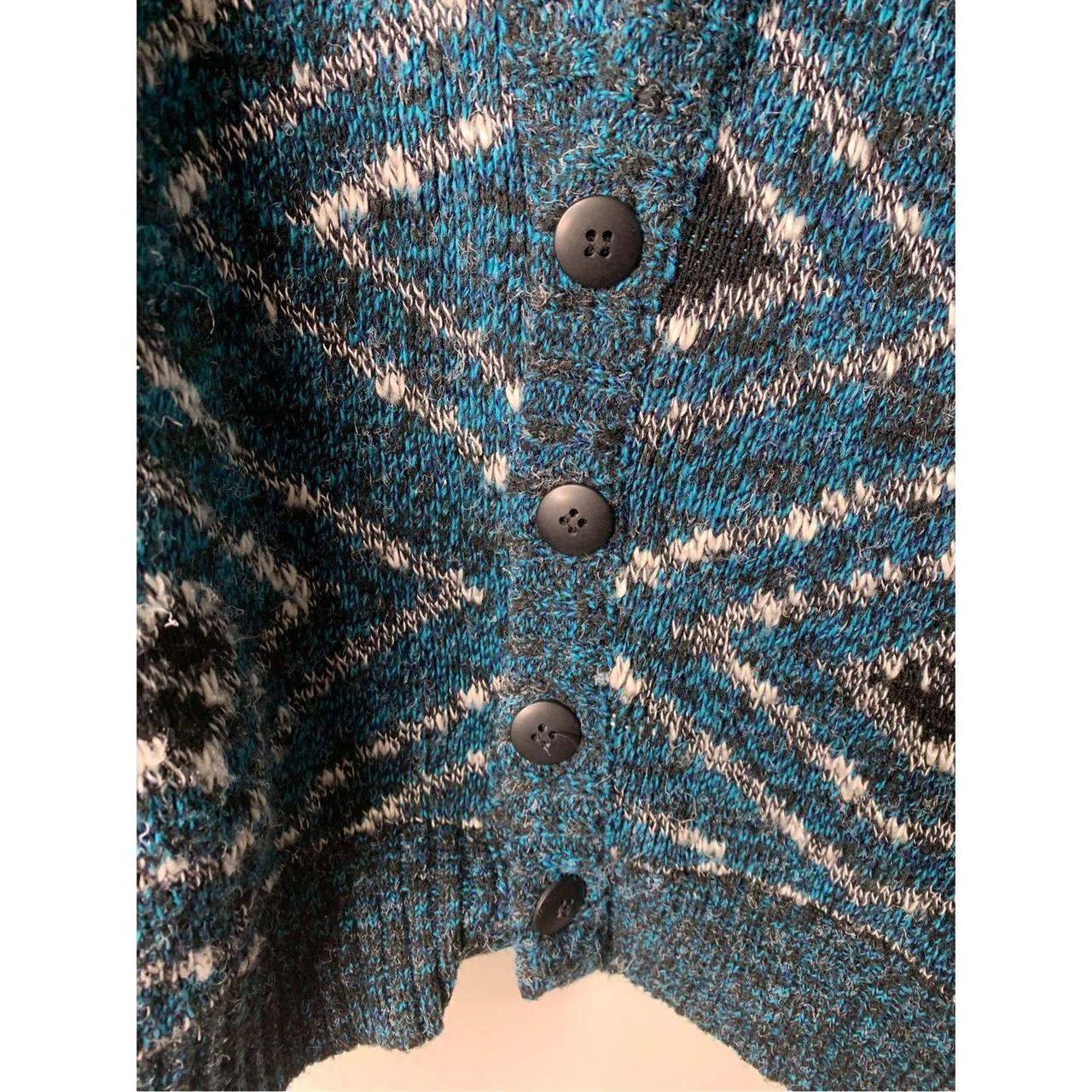 Vintage 90s Le Tigre Geometric button front cardigan store women’s size medium