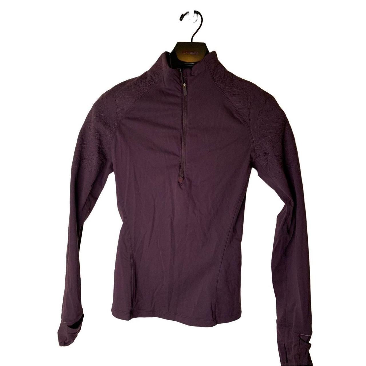 Lululemon Toasty Tech 1/2 Zip Jacket In Black Cherry Size hotsell 6