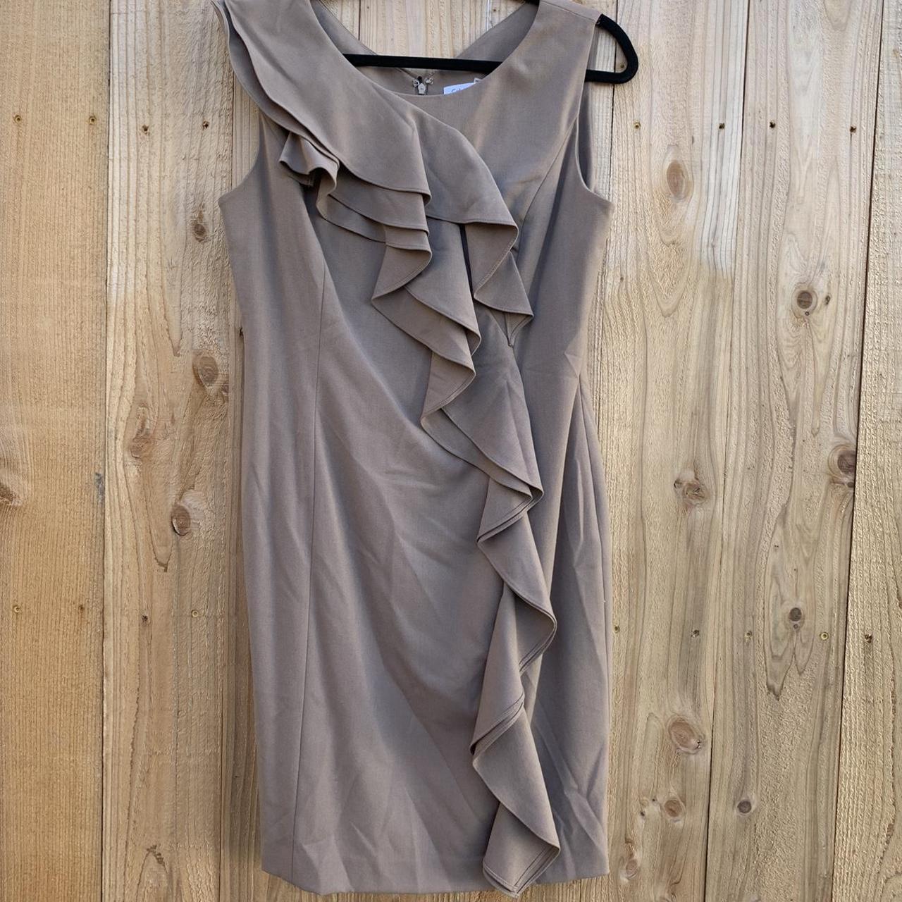 Calvin klein tan dress sale