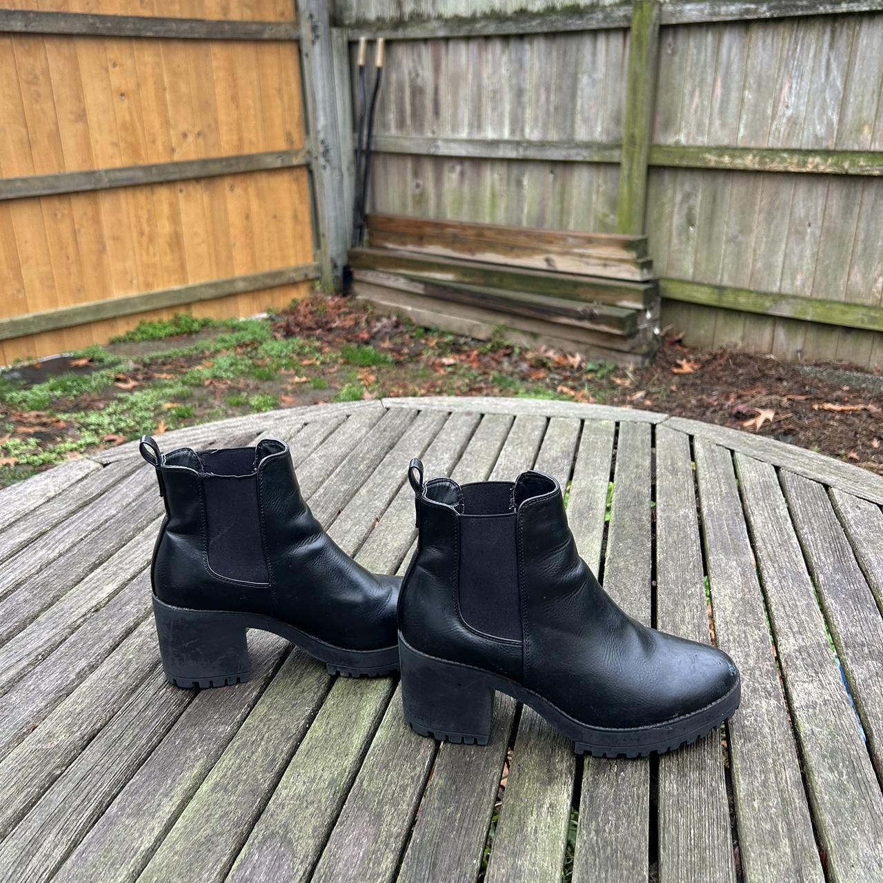 Truffle collection chunky sale heeled chelsea boots