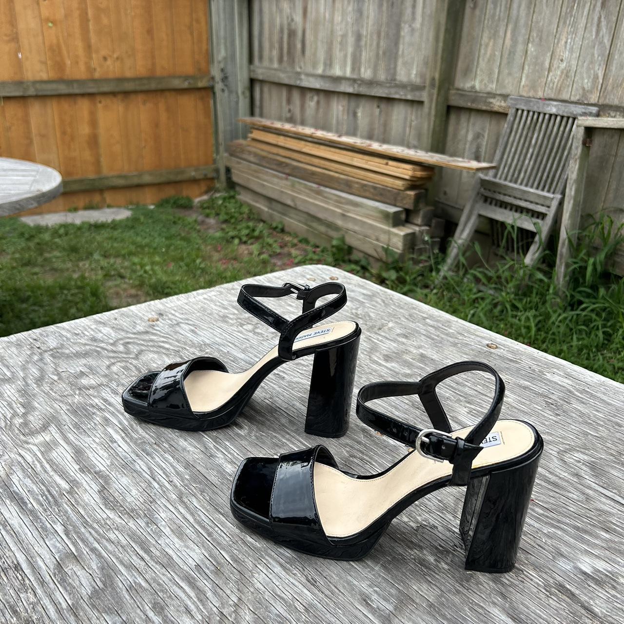 Black block heels size 11 best sale