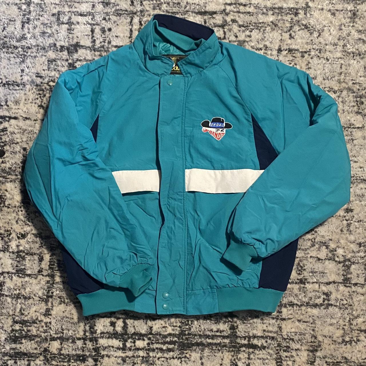 Vintage 80s Skoal Bandit Racing Windbreaker... - Depop