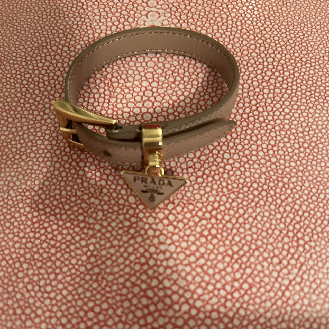 Prada saffiano leather bracelet hotsell