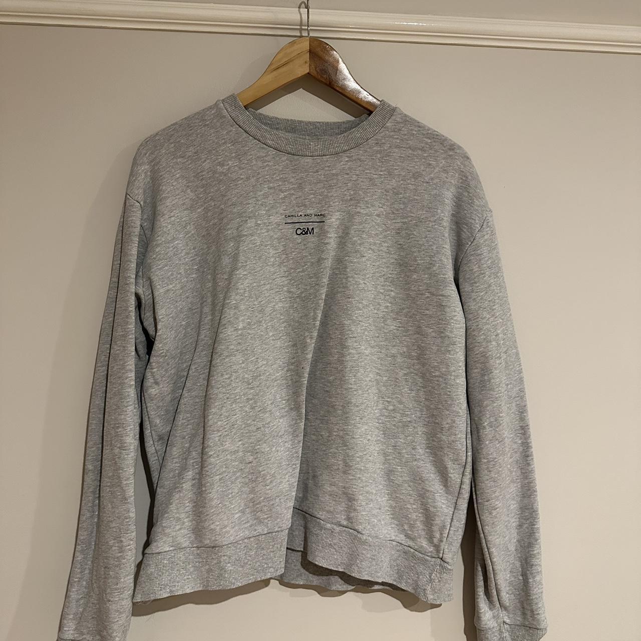 camilla and marc grey crewneck size small price... - Depop