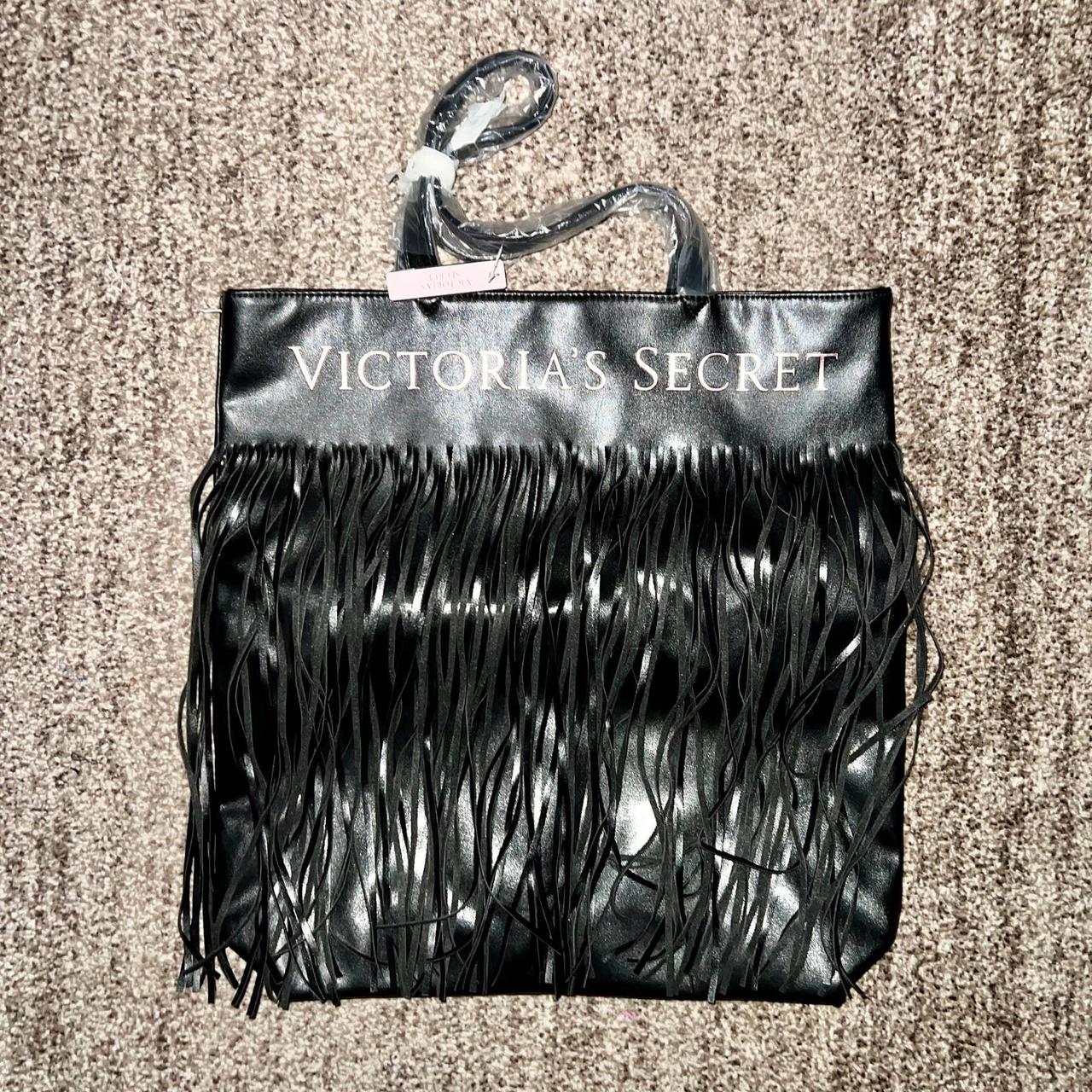 Victoria Secret Tassel Black Tote Bag NWT Condition - Depop